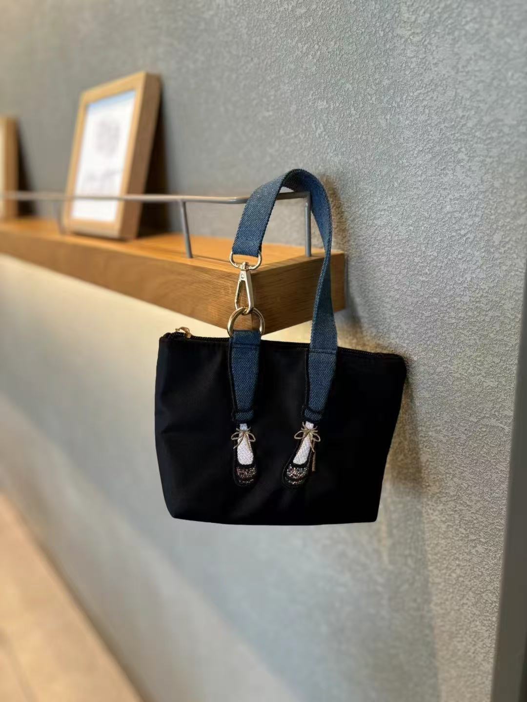 Women Bags Max - ファッション刺繍入りゼロウォレット防水ナイロン生地バッグ女性用カジュアル多用途電話バッグミニルーズ