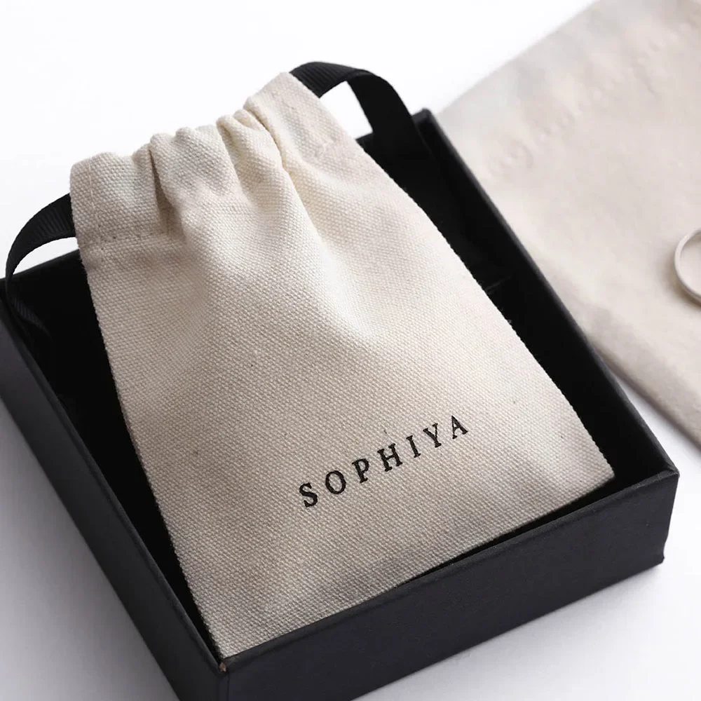 Women Bags For Eid - カスタムロゴ入りコットンジュエリー巾着袋、起業家女性向け高級整理ウェディングギフトメイクアップパッケージキャンディポーチ
