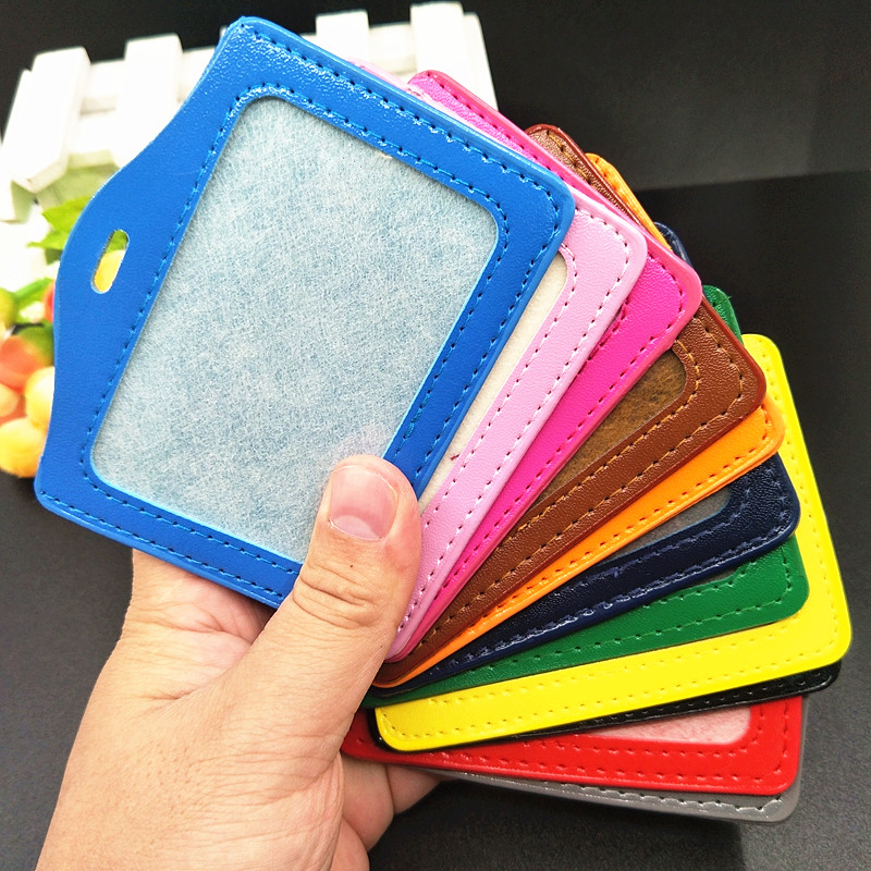 Women Bags Manufacturer - 革素材のカードスリーブ,女性用カードホルダー,バッジ,クレジットカード用の透明なケース,学生用バスカード