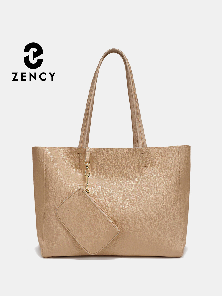 Women'S Bags For Work - Zency 本革製大型トートバッグ ビーチハンドバッグ 高級レディースバッグ A4ワークバッグ ショッピング