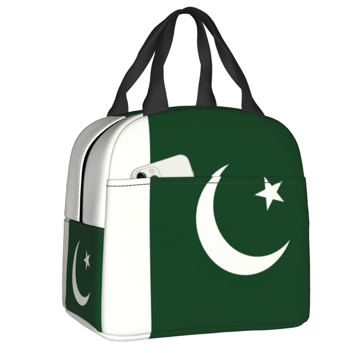 Women Bags In Pakistan - カスタム旗パキスタン断熱ランチトートバッグ女性用再利用可能なクーラー保温食品弁当箱学校