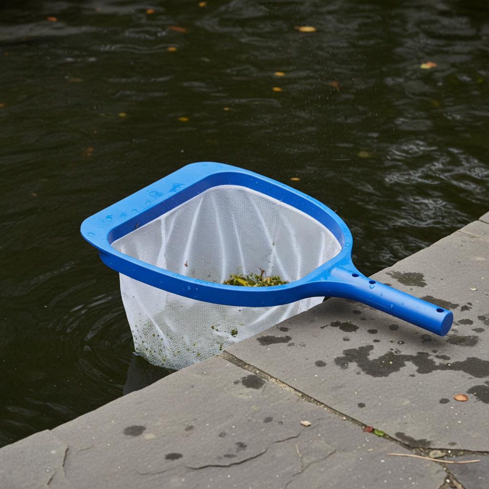 Mesh Net Bag - プール用落ち葉取り網、細かいメッシュの深底バッグ、浅い網、落ち葉や埃の掃除用、魚のいる池用清掃ツール