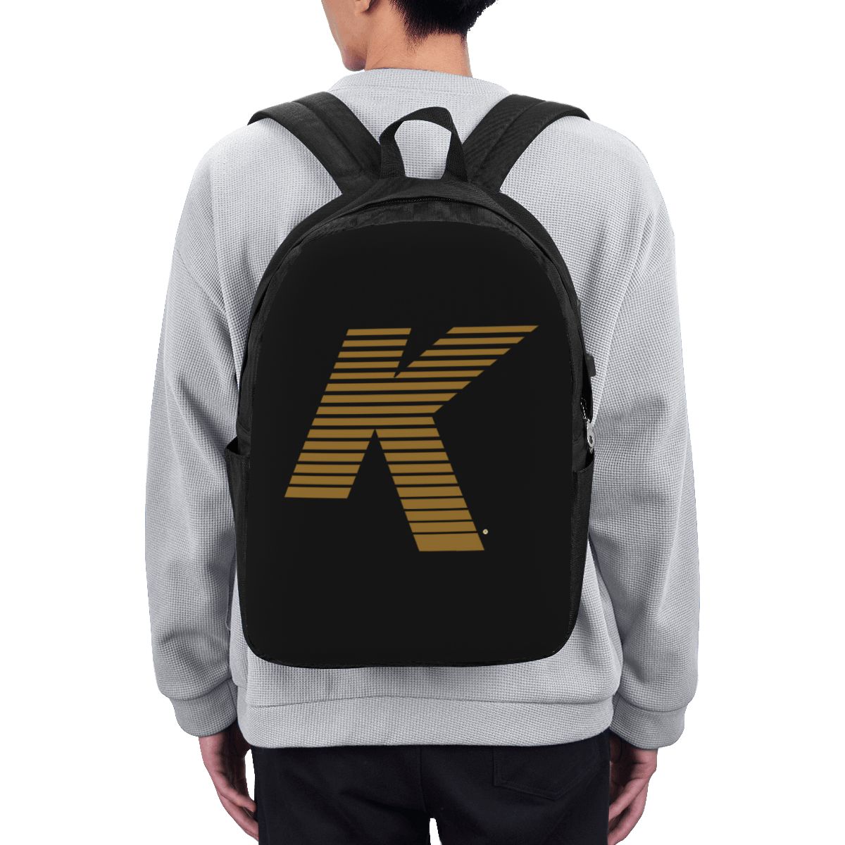 Womens Backpack - ジルジャン K ロゴバックパック旅行ノートブックバッグコンピュータ大学生スクールバッグラップトップショルダーバッグ男性女性用