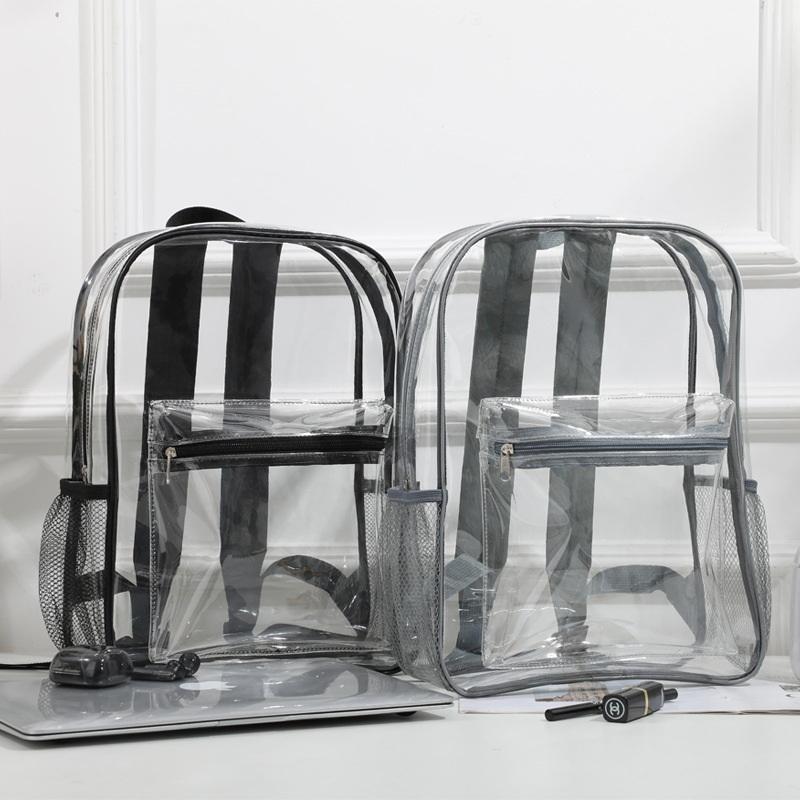 Women Bags For Sale - ホット販売透明 PVC アウトドアスポーツフィットネスナップサックカジュアル旅行目に見えるバックパック大容量防水ショルダーバッグ