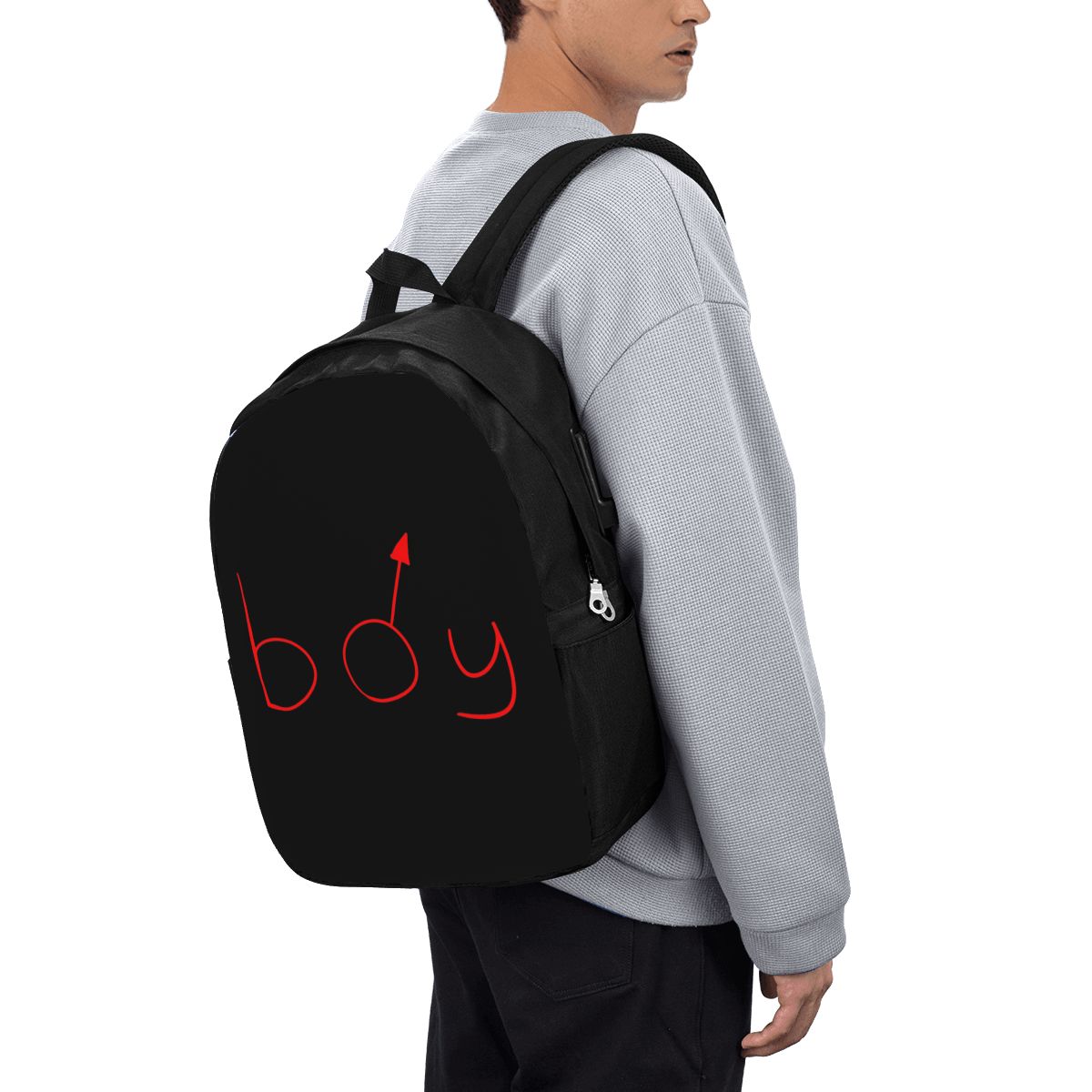 Womens Backpack - Boymoder 帽子とシャツバックパック旅行ノートブックバッグコンピュータ大学生スクールバッグラップトップショルダーバッグ男性女性用