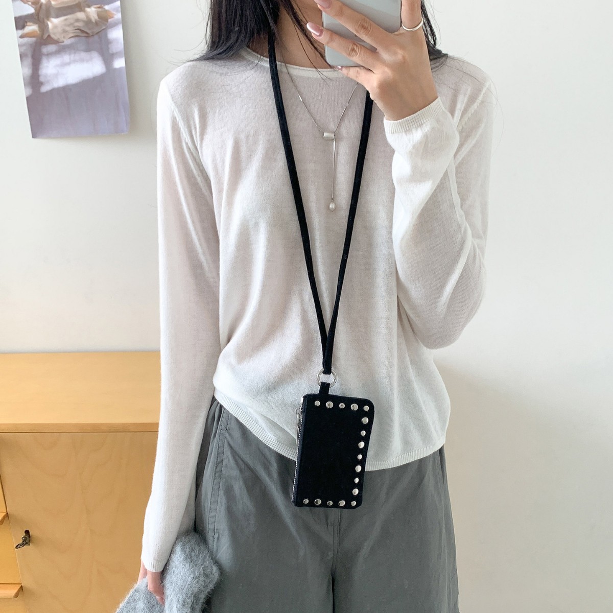 新しいスタッズ付きショルダーバッグミニクレジットカードホルダ - Women Bags Max のレビューと価格