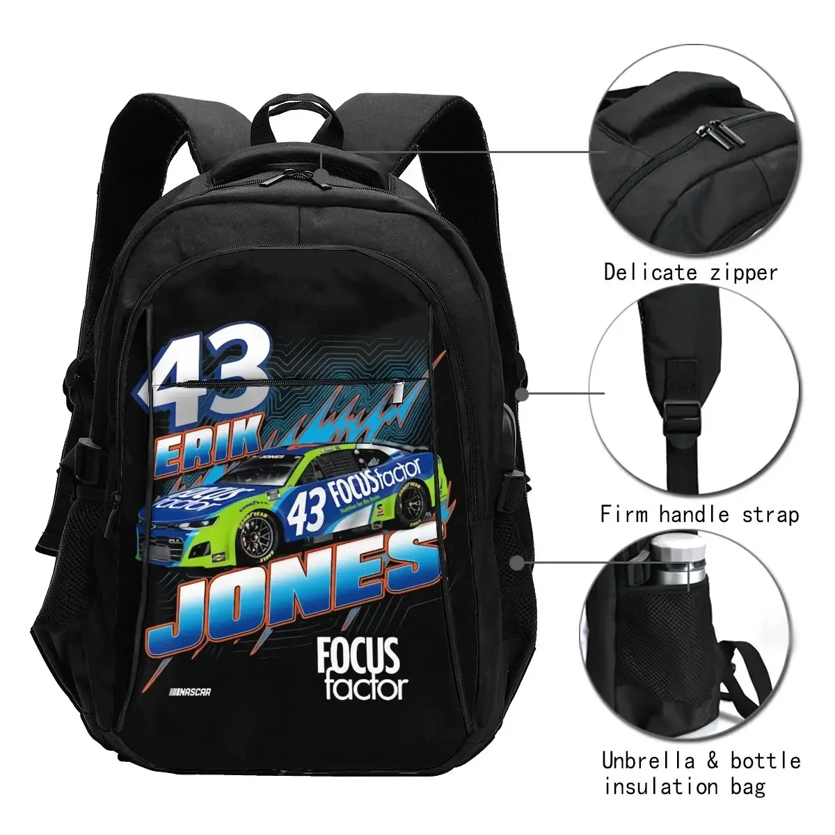 Erik Jones 43 トラベルラップトップバックパック - Women'S Jones Bags のレビューと価格