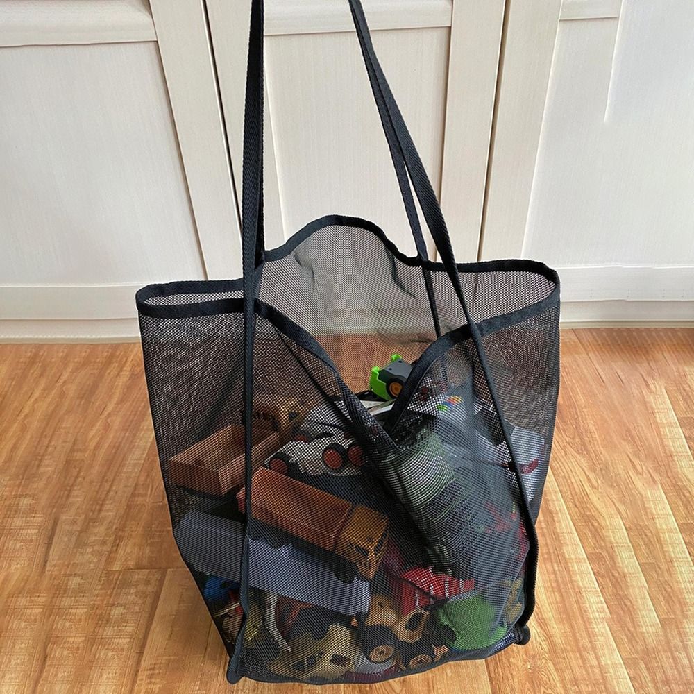 メッシュショルダーバッグ 透明 軽量 耐久性のあるネット 砂 - Mesh Net Bag のレビューと価格