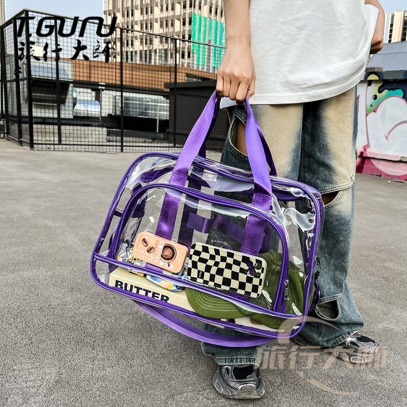男性と女性のための透明なトラベルバッグ,大容量の防水PVCト - Women Bags Max のレビューと価格