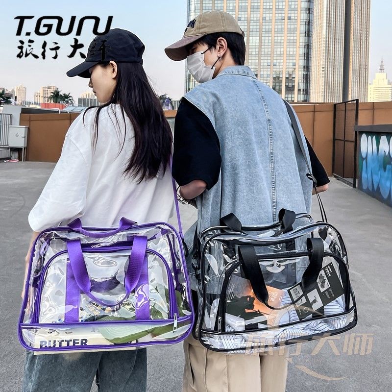 男性と女性のための透明なトラベルバッグ,大容量の防水PVCト - Women Bags Max のレビューと価格