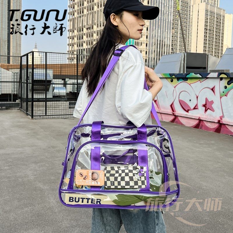 男性と女性のための透明なトラベルバッグ,大容量の防水PVCト - Women Bags Max のレビューと価格