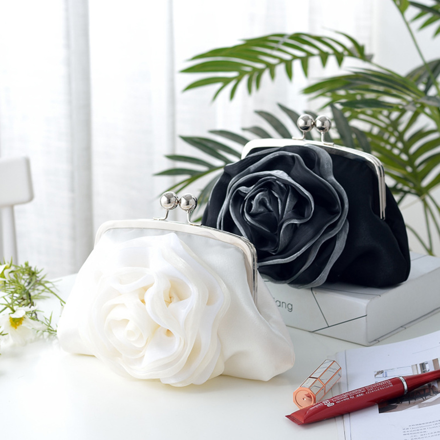 ホット販売イブニングバッグフラワー花嫁小さな財布フルドレスパ - Women Bags For Sale のレビューと価格
