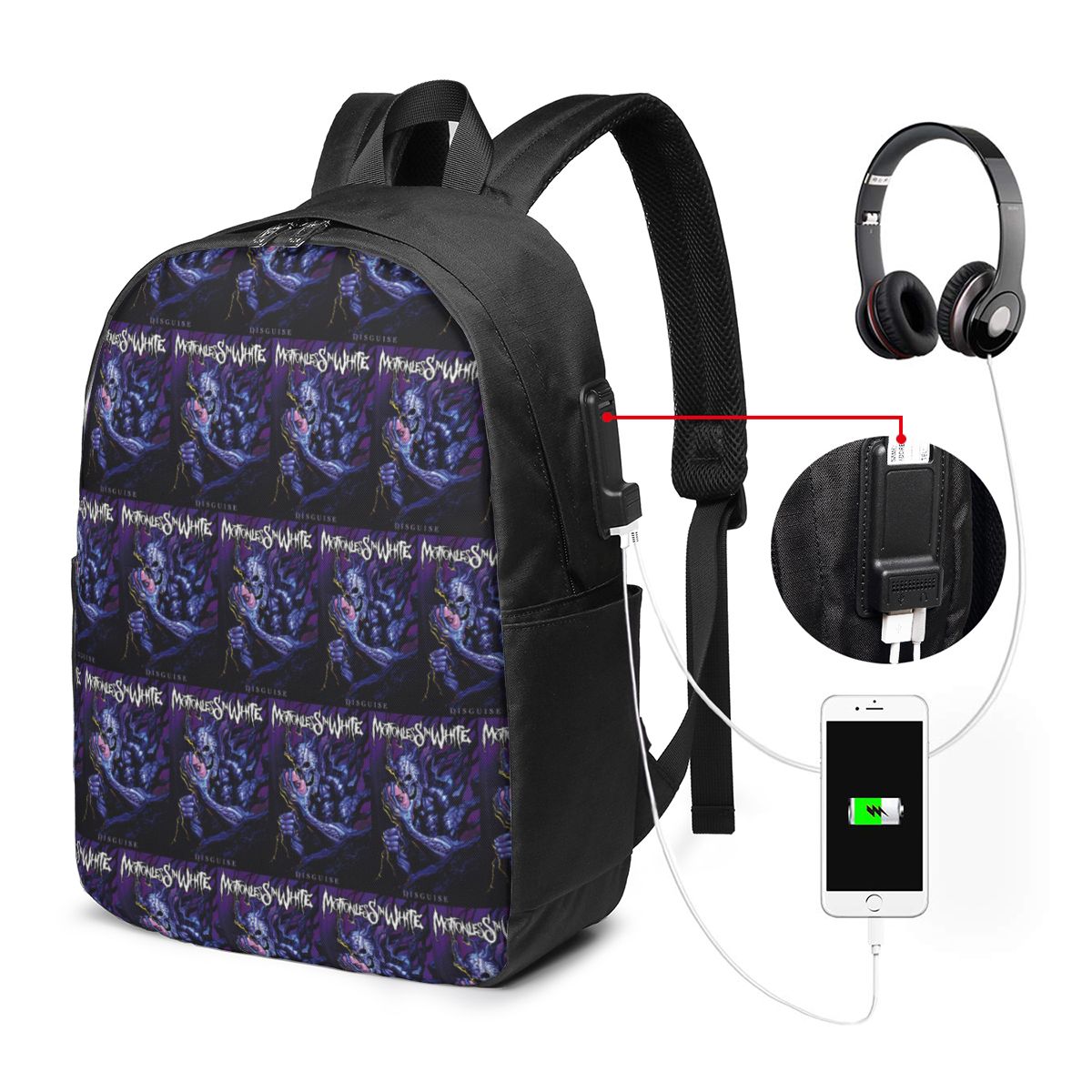 Motionless In White バックパック トラベ - Womens Backpack のレビューと価格