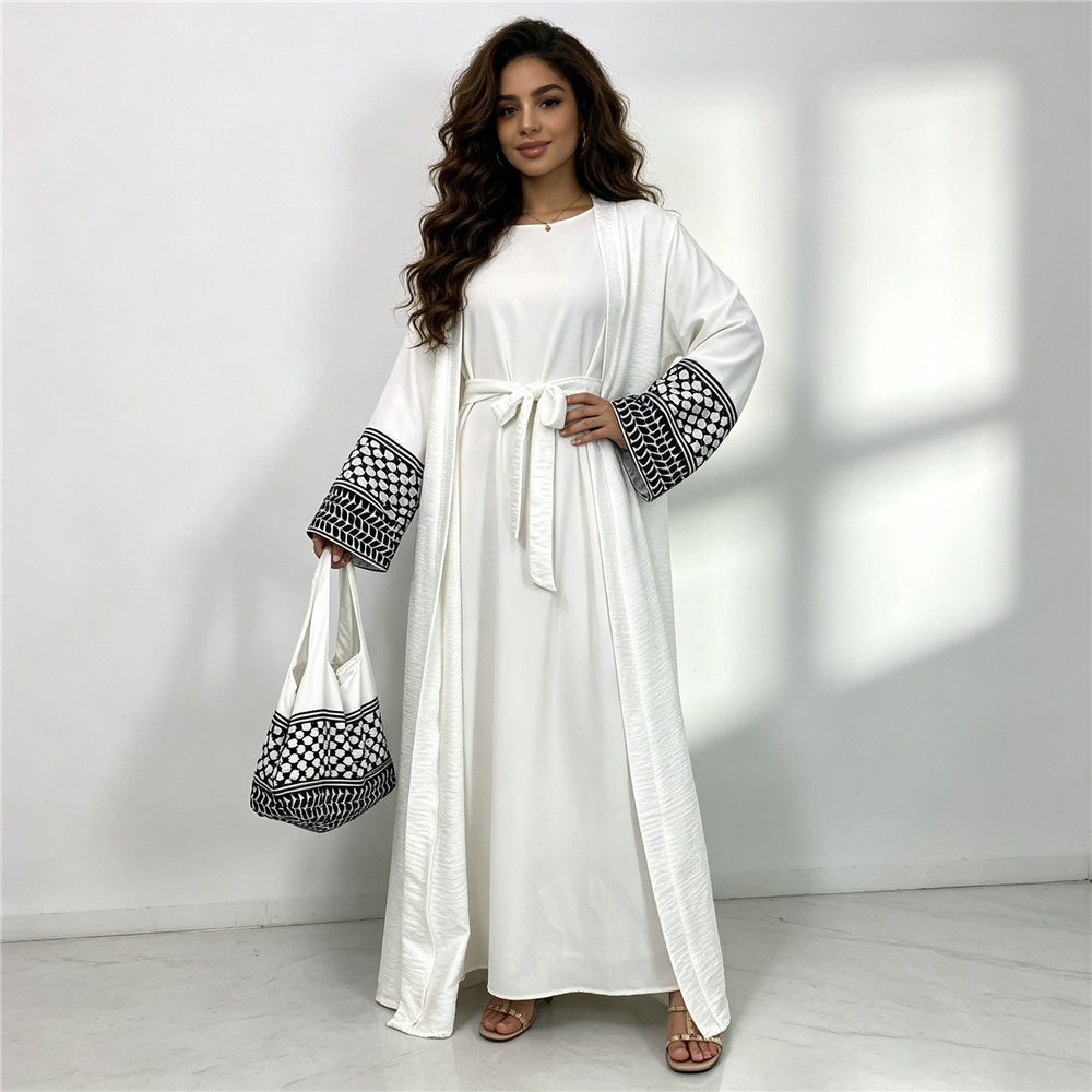 ラマダン・イード オープンフロント アバヤ 女性用 長袖カー - Women Bags For Eid のレビューと価格