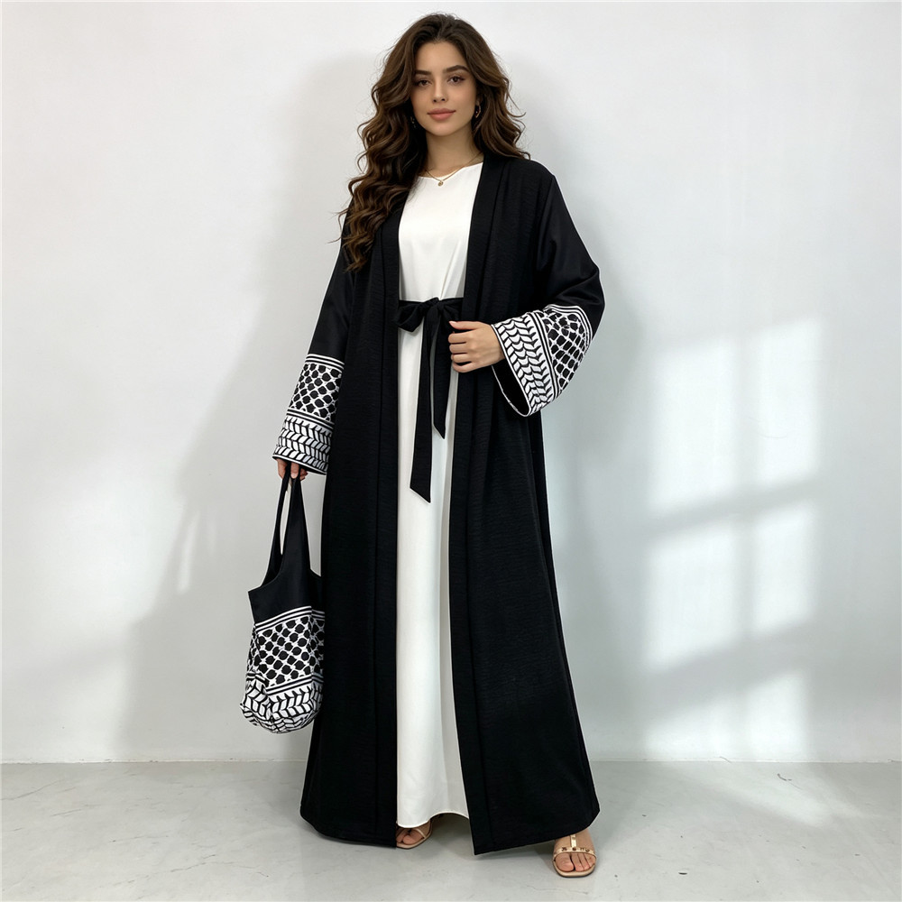 ラマダン・イード オープンフロント アバヤ 女性用 長袖カー - Women Bags For Eid のレビューと価格