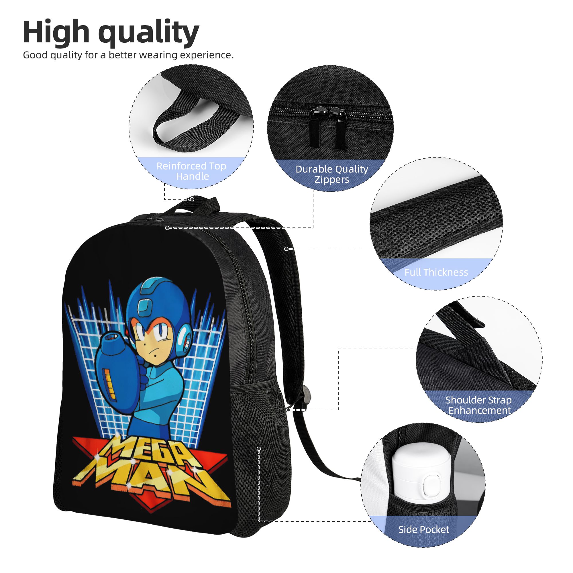 ロックマン X サイファイ ビデオゲーム バックパック メン - Women X Bags のレビューと価格