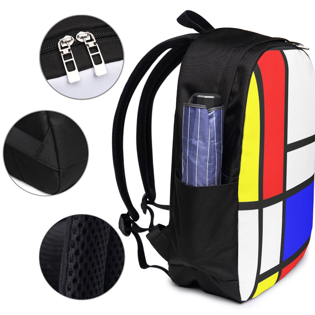 ピエト・モンドリアン構成バックパック旅行ノートブックバッグコ - Womens Backpack のレビューと価格