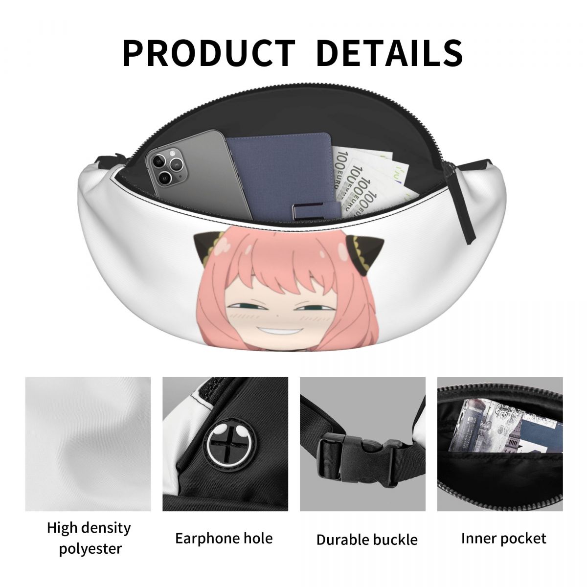 クロスボディ ウエストバッグ アーニャ フォージャー スパイ - Women X Bags のレビューと価格