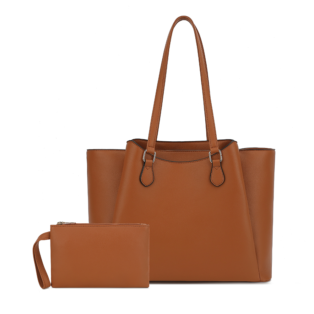 女性用トートバッグ、ポーチ付き大型PUレザーショルダーハンド - Women'S Bags For Work のレビューと価格