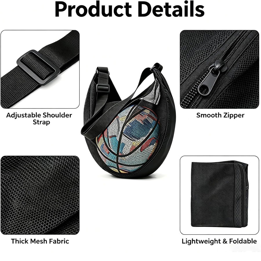 新しい 4/2/1 個の破れ防止メッシュシングルボールバッグ - Mesh Net Bag のレビューと価格