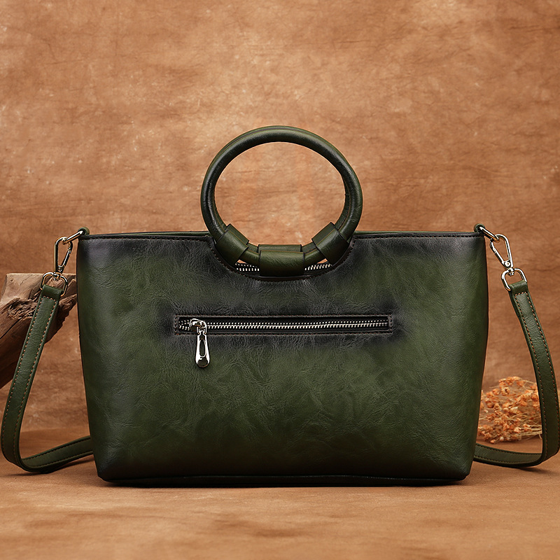 女性のための高品質の合成皮革バッグ,女性のためのレトロなハン - Women Bags Grey のレビューと価格