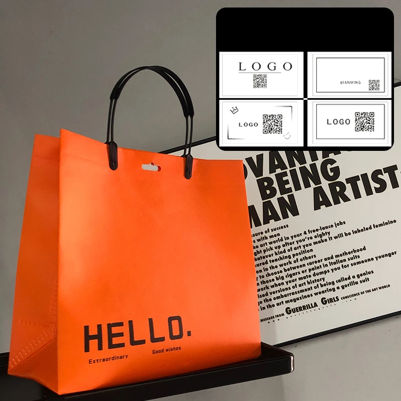 10 個オレンジ不織布トートバッグショッピング生地女性ファッ - Women Bags For Eid のレビューと価格