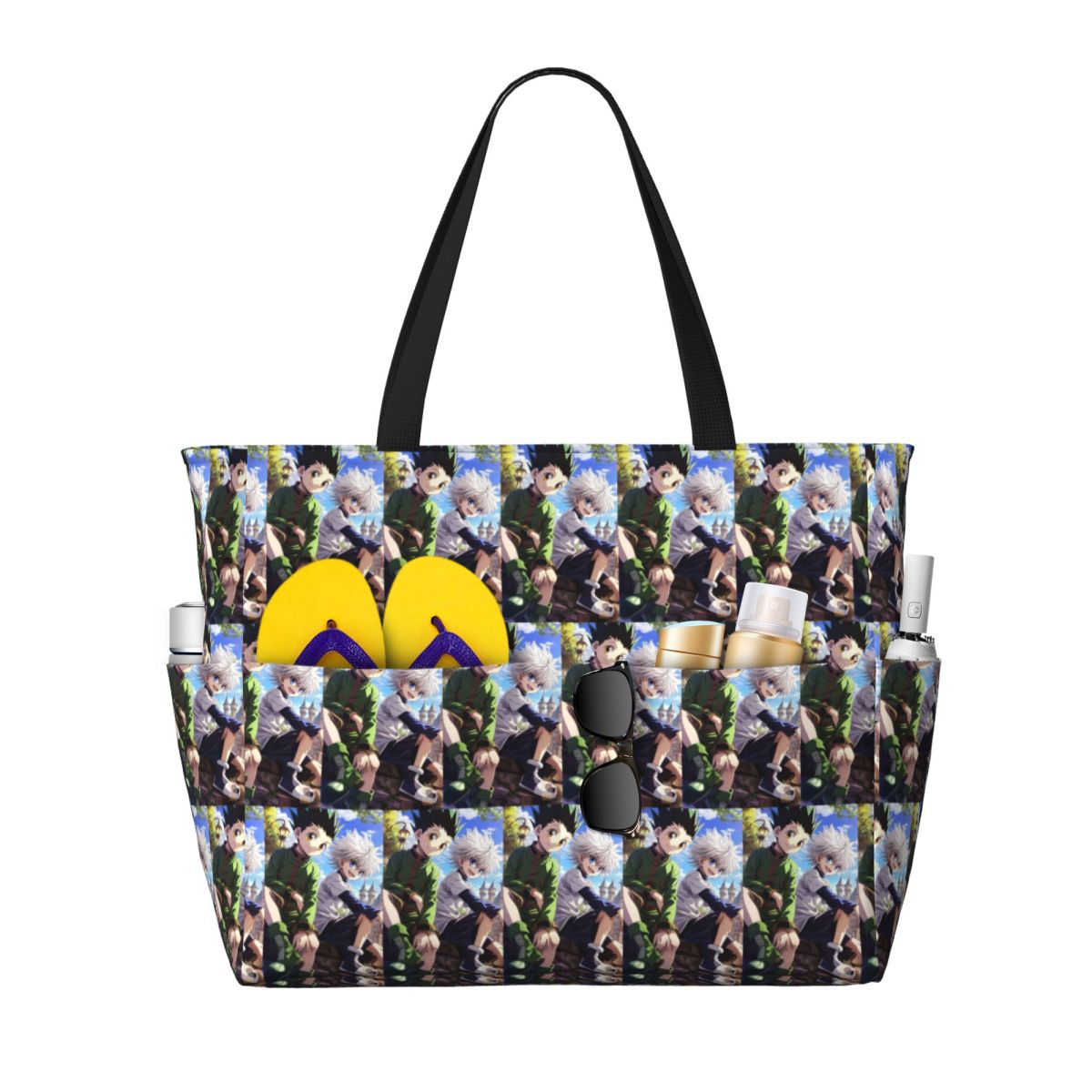 漫画アニメハンター×ハンタービーチトートバッグスポーツジムヨ - Women X Bags のレビューと価格