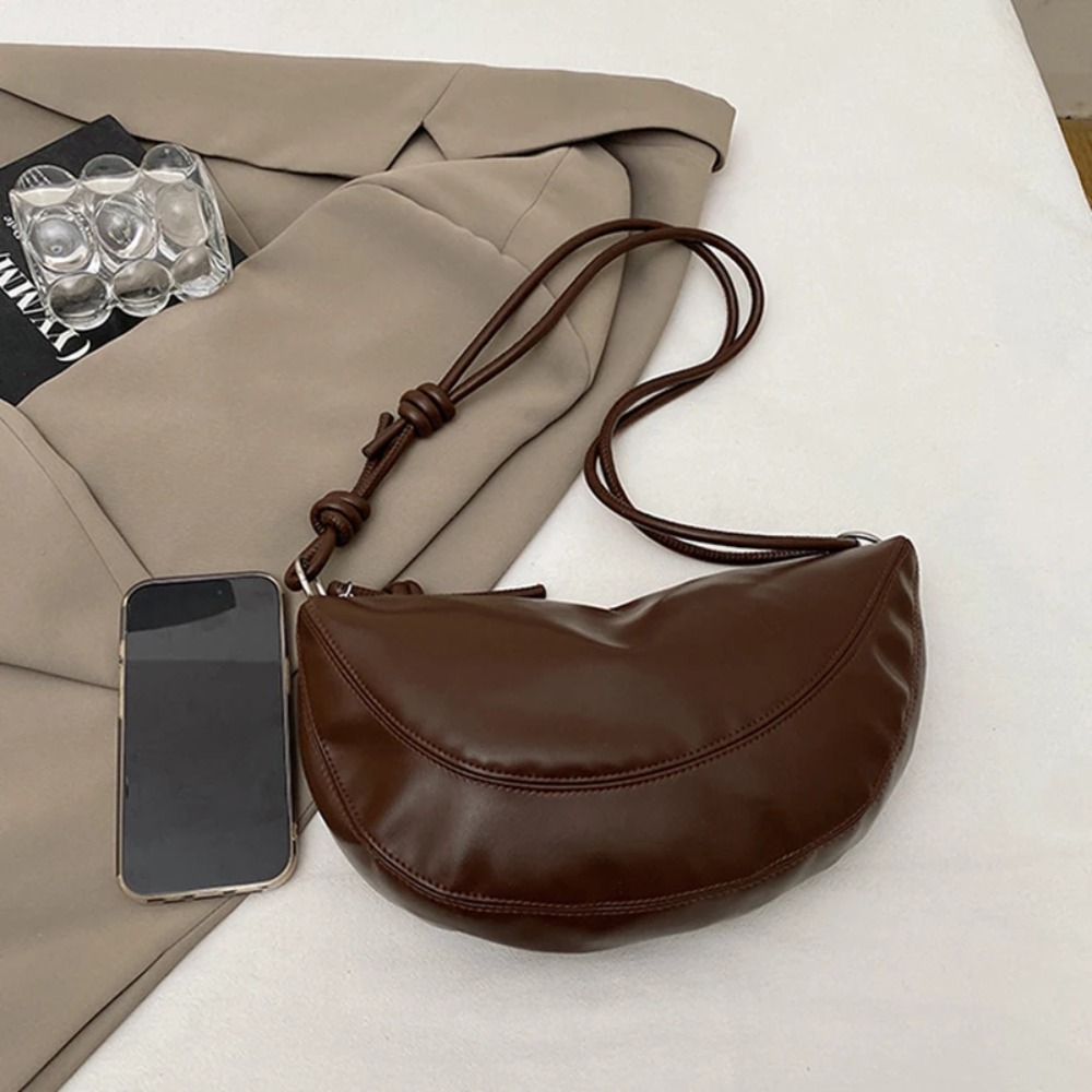 PU素材ジッパー2025高品質ショルダーバッグ無地シンプルで - Women Bags Manufacturer のレビューと価格