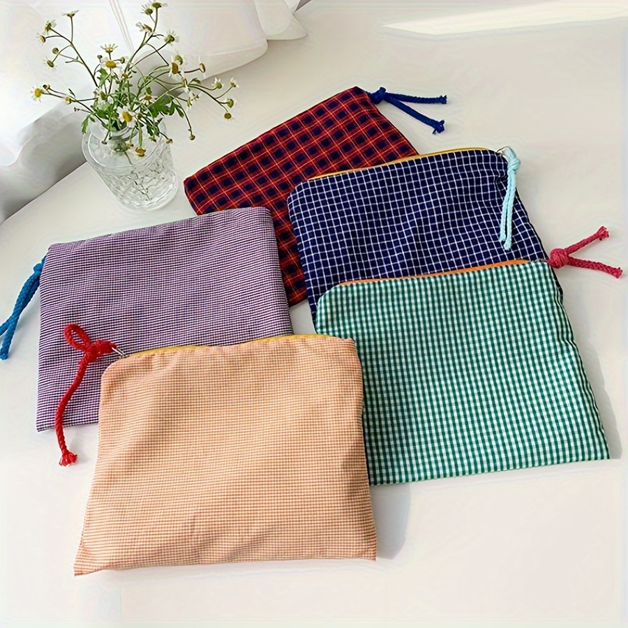 ホットセール レディース チェック柄 化粧ポーチ 大容量 コ - Women Bags For Sale のレビューと価格
