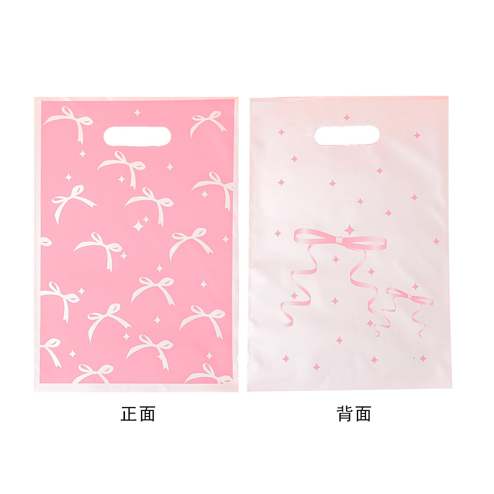 10/30/50 個ピンクテーマギフトバッグ弓模様キャンディ - Women Bags For Eid のレビューと価格
