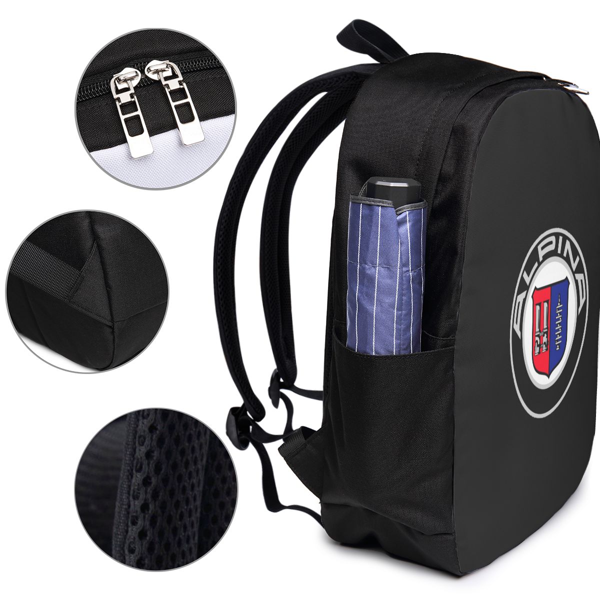 アルピナ - クラシックカーロゴバックパック旅行ノートブック - Womens Backpack のレビューと価格