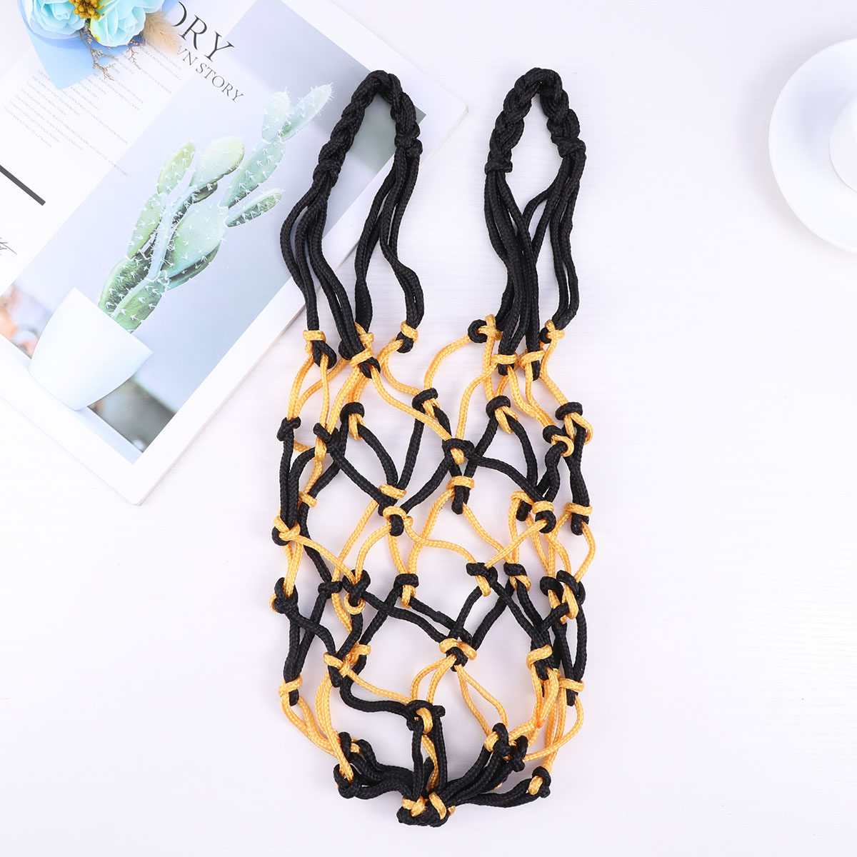 頑丈なナイロンメッシュネットバッグ 防水 ドローストリング開 - Mesh Net Bag のレビューと価格