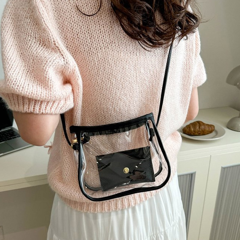 シングル透明モバイルウォレットバッグ,防水ミニバッグ,白,黄 - Women Bags Max のレビューと価格