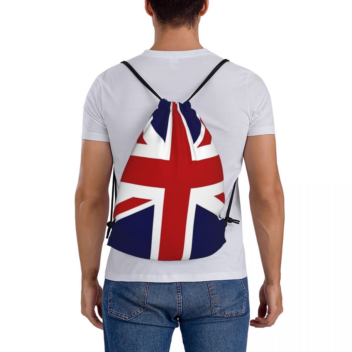 英国のユニオンジャック旗バックパックファッション巾着バッグス - Women Bags Uk のレビューと価格