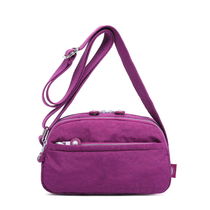 女性と女の子のためのナイロン製ショルダーバッグ,財布付きバッ - Women Bags Grey のレビューと価格