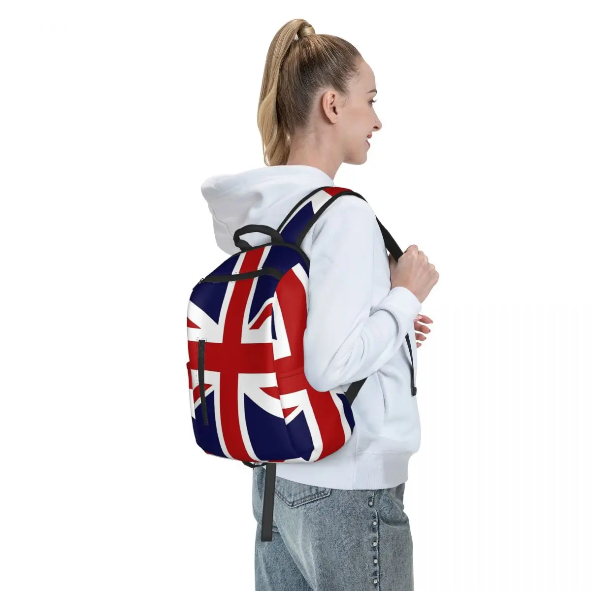 イギリスのユニオンジャック旗柄 学生用バックパック スクール - Women Bags Uk のレビューと価格