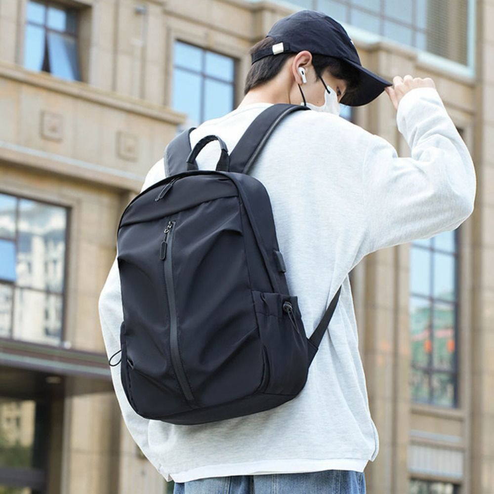 高品質ナイロン多用途バックパック グレー ブラック ブルー  - Women Bags Grey のレビューと価格
