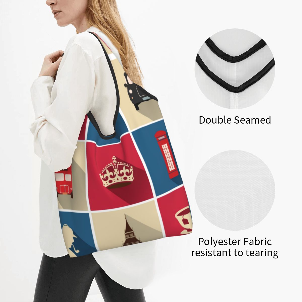ヴィンテージショッピングトートバッグ,カスタマイズされたファ - Women Bags Uk のレビューと価格
