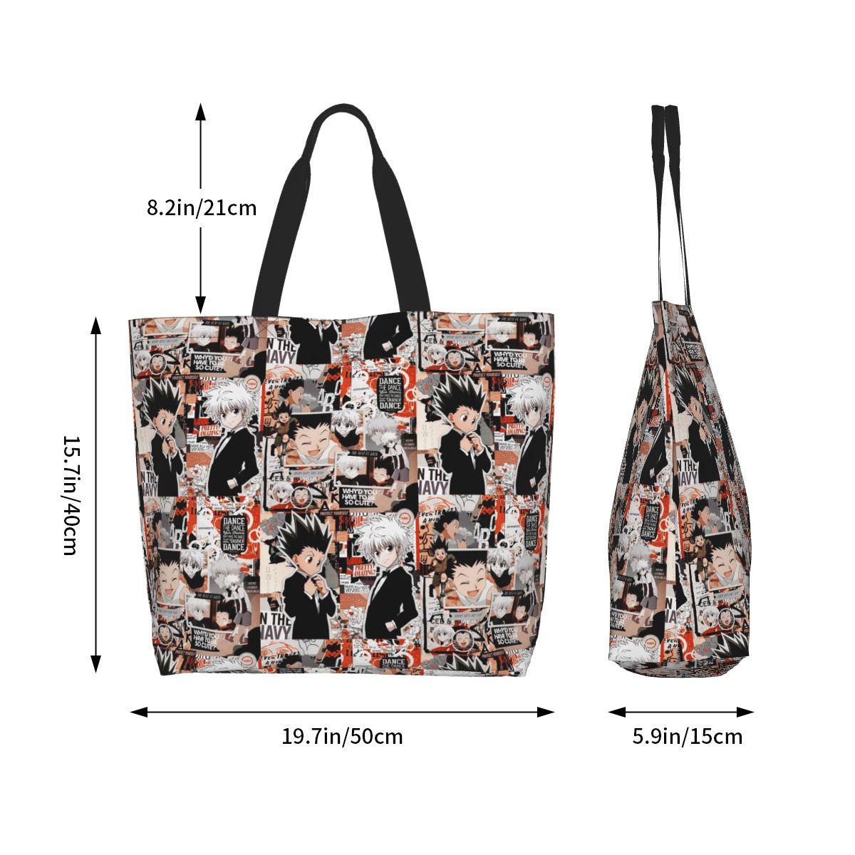 アニメ HXH ハンター×ハンター ショッピングトートバッグ - Women X Bags のレビューと価格