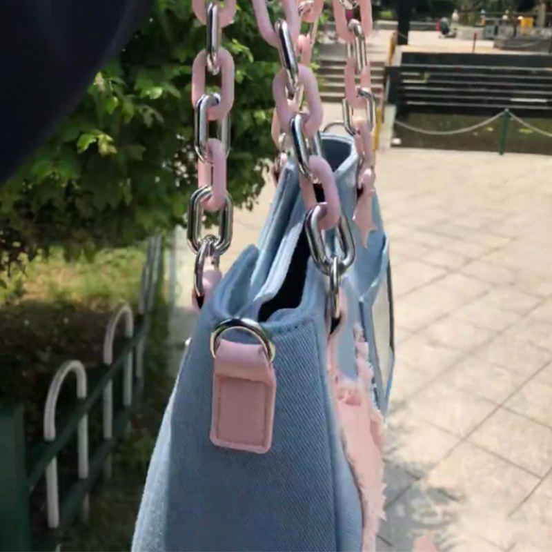 デニム素材の女性用脇下ショッパートートバッグ、大容量デザイナ - Women'S Tote Bags Designer のレビューと価格