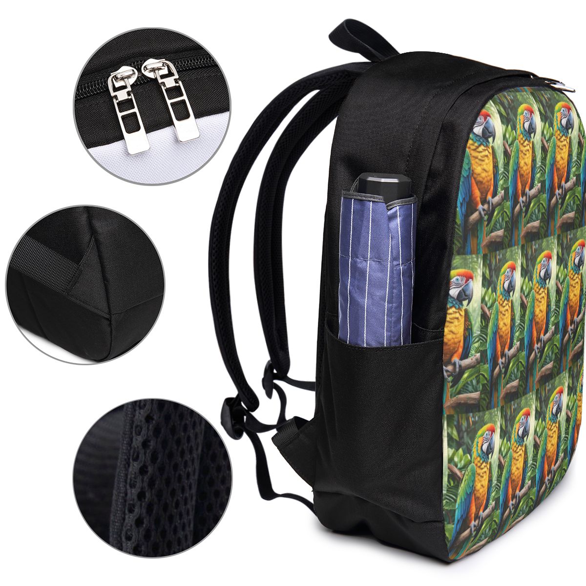 かわいいコンゴウインコのバックパック旅行ノートブックバッグコ - Womens Backpack のレビューと価格