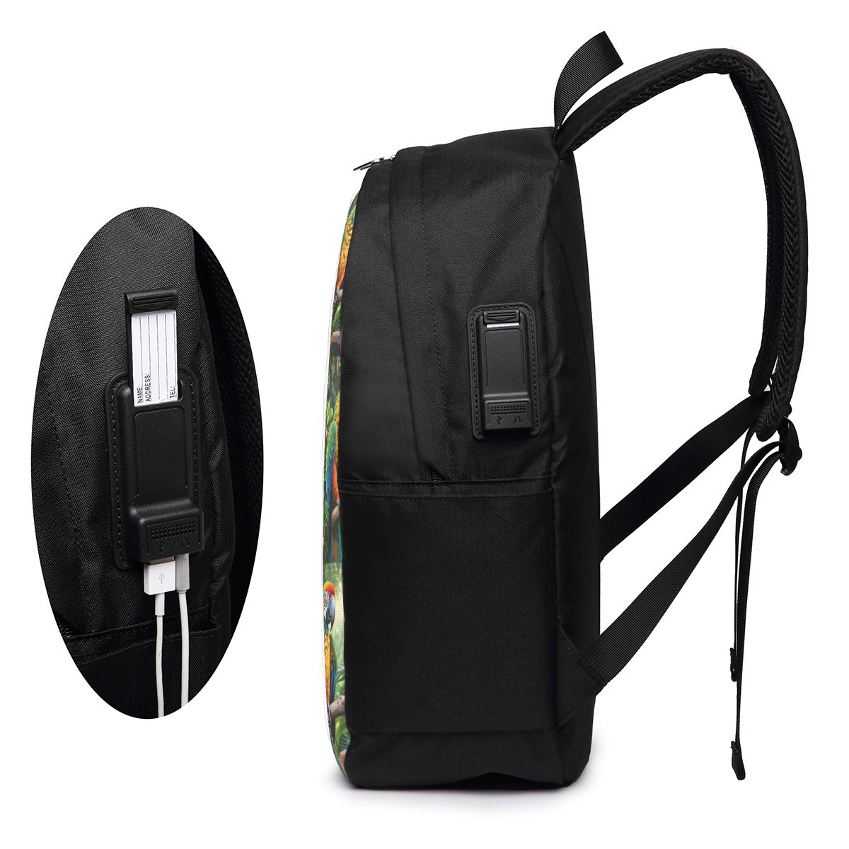 かわいいコンゴウインコのバックパック旅行ノートブックバッグコ - Womens Backpack のレビューと価格
