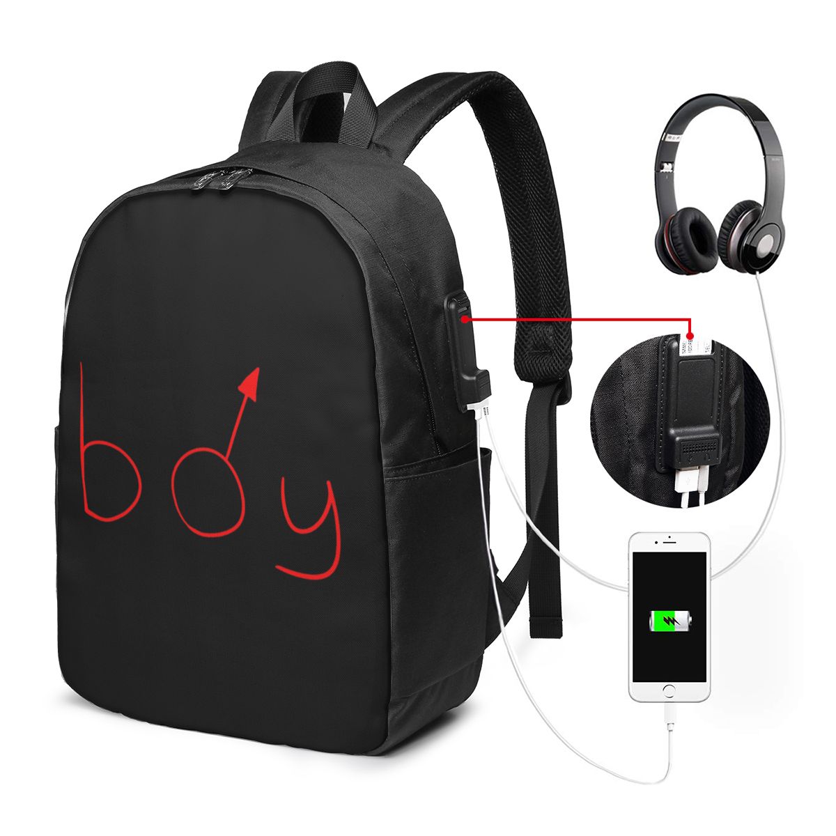 Boymoder 帽子とシャツバックパック旅行ノートブックバ - Womens Backpack のレビューと価格
