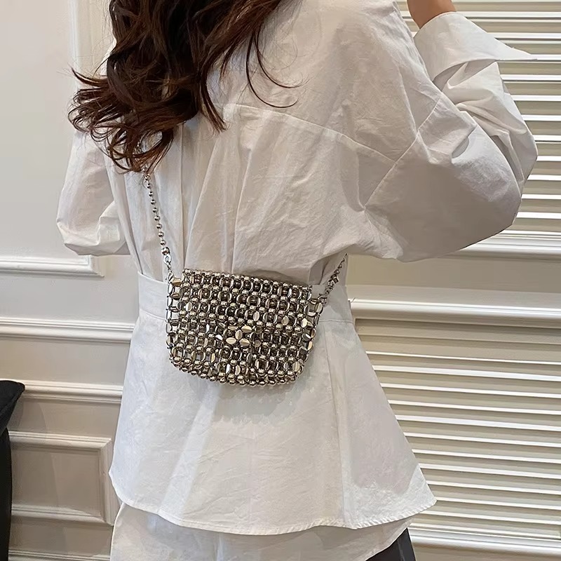 PU 高級感 ソリッドカラー イブニングバッグ 透かし彫り  - Women Bags For Sale のレビューと価格