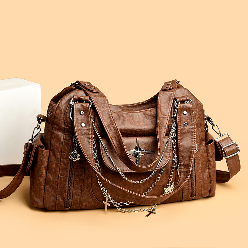 グレーヒョウ柄ハングバッグクロススターサブカルチャー Y2k - Women Bags Grey のレビューと価格