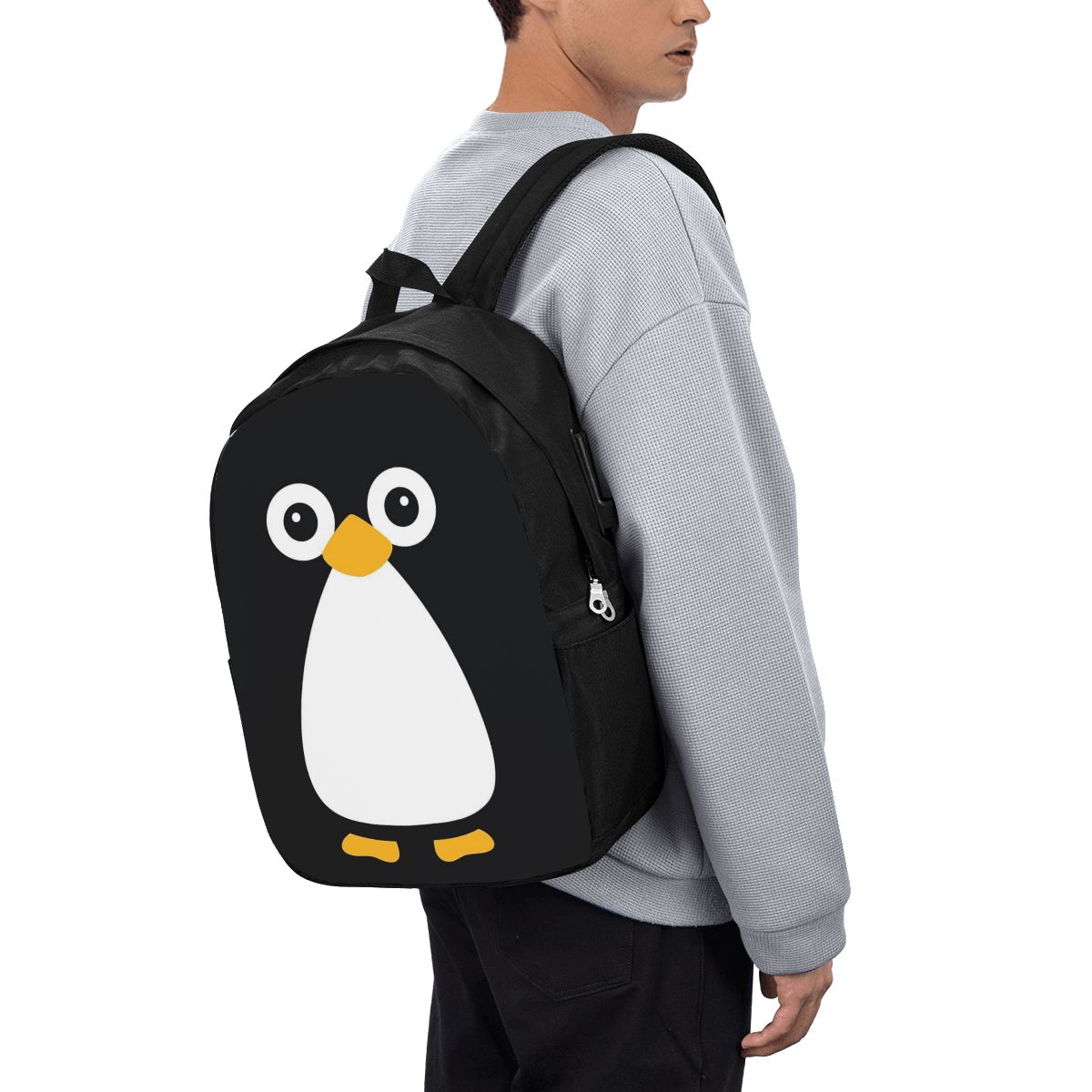 かわいいベクターペンギンバックパック旅行ノートブックバッグコ - Womens Backpack のレビューと価格