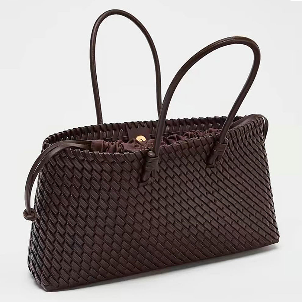 織り込みトートバッグ レディース 大きめ ショルダーバッグ  - Women'S Tote Bags Designer のレビューと価格