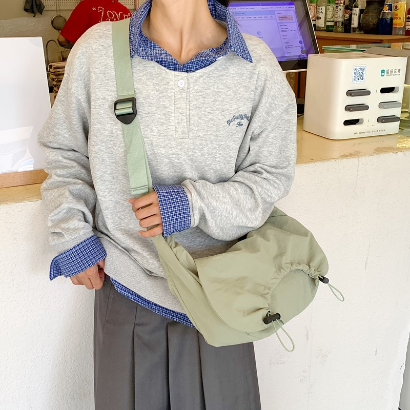夏用ソリッドカラーナイロン大容量ショルダーバッグ耐久性のある - Women Bags For Sale のレビューと価格